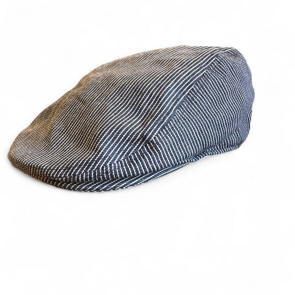 The Levi’s Denim Striped Newsboy Cap is a vintage style hat made from 100% cotto - Picture 15 of 15